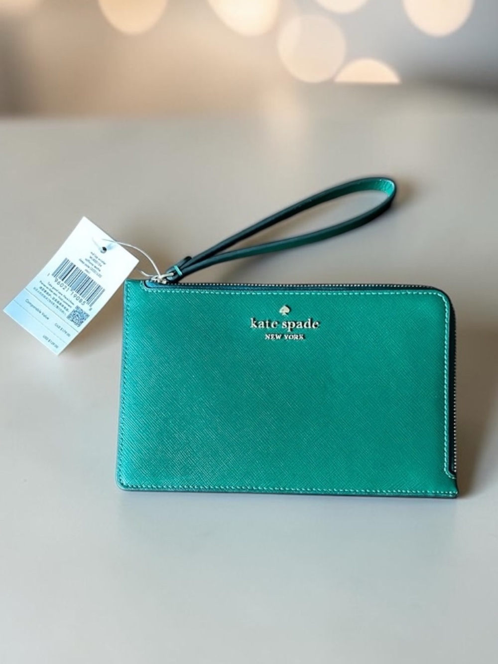 kate spade NWT York Teal Wristlet Wallet